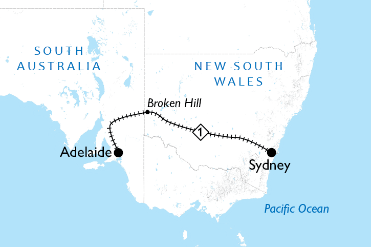 Indian Pacific • Sydney to Adelaide