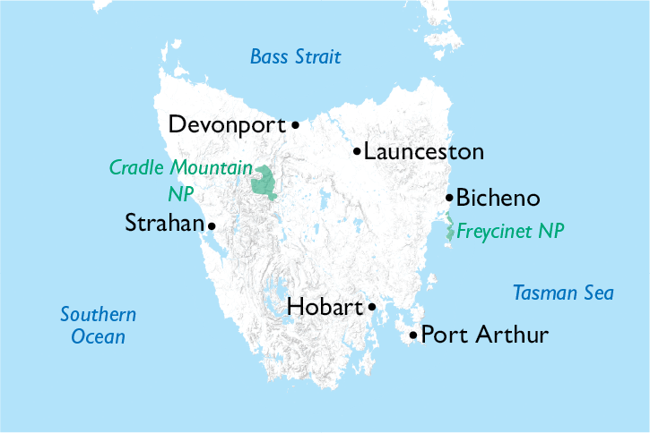 Tasmania Map