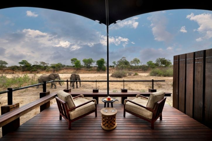Tent Balcony, Ngala Tented Camp, Ngala Private Game Reserve, Timbavati, Greater Kruger, South Africa