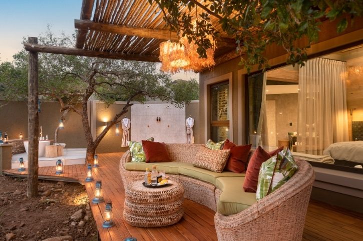 Terrace, Deluxe Suite, Lush Private Lodge, Pilanesberg, South Africa