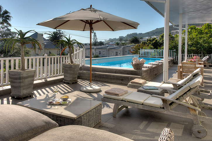 Sun deck & swimming Pool, Sea Five Boutique Hotel, Camps Bay, Cape Town, South Africa