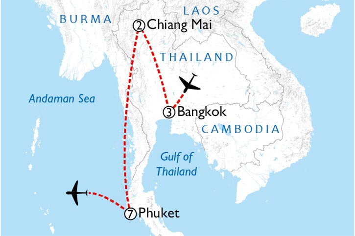 Thailand Explorer Map