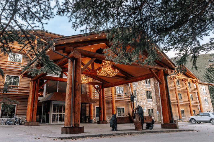 The Lodge at Jackson Hole Front Entrance