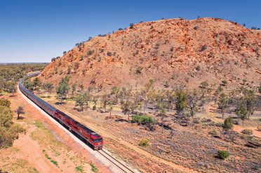 The Ghan Southern Entrance to Alice Springs