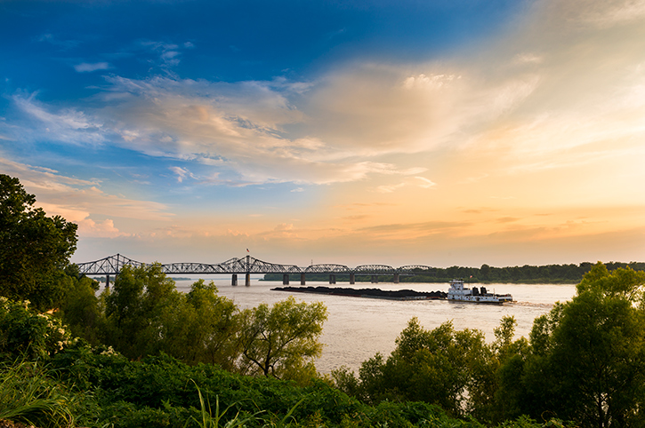Vicksburg Bridge, Mississippi River