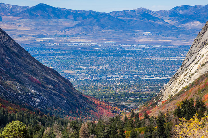 View from Wasatch Mountains, Utah