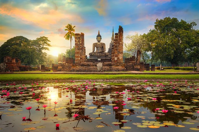 Wat Mahathat Temple, Sukhothai, Thailand