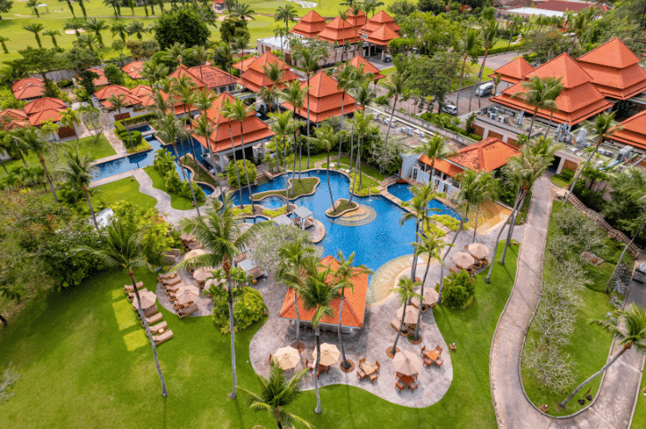Aerial image, Banyan Tree Phuket, Thailand