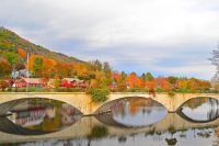 Bridge of Flowers, Shelburne Falls in Autumn