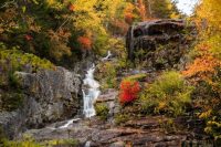 Silver Cascade Falls, Crawford Notch National Park, New Hampshire