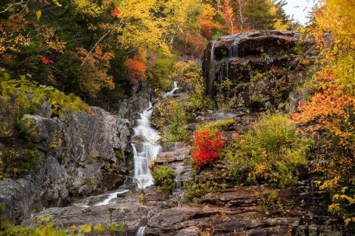 Silver Cascade Falls, Crawford Notch National Park, New Hampshire