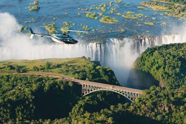 Helicopter flight, Victoria Falls