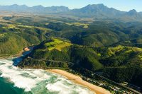 Aerial view, Wilderness, Garden Route, South Africa