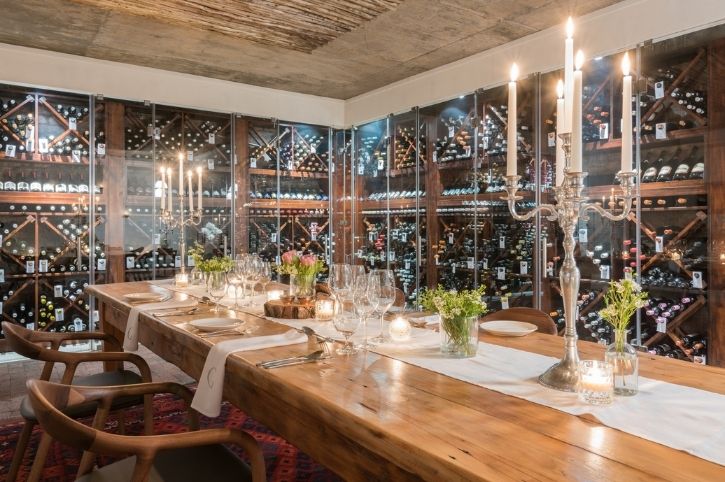 Wine Cellar, Forest Lodge, Grootbos Private Nature Reserve, Western Cape, South Africa