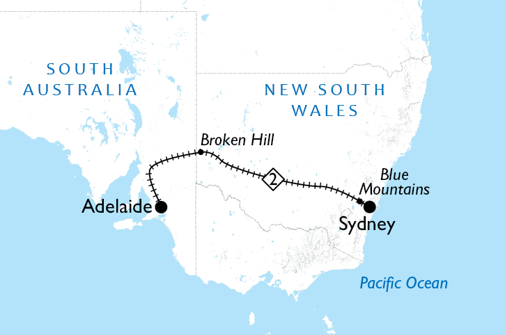 Indian Pacific • Adelaide to Sydney