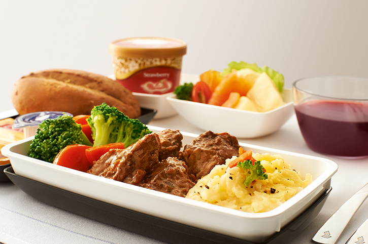 Airline food from Singapore Airlines