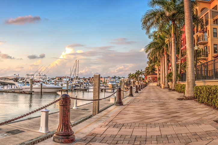 Marina on Marco Island, Florida, USA