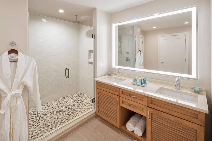 Villa Bathroom, Waterline Villas & Marina, Anna Maria Island, Florida
